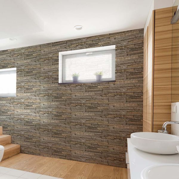 PAPEL TAPIZ OASIS LEDGESTONE 0.52X10 MTS GREY