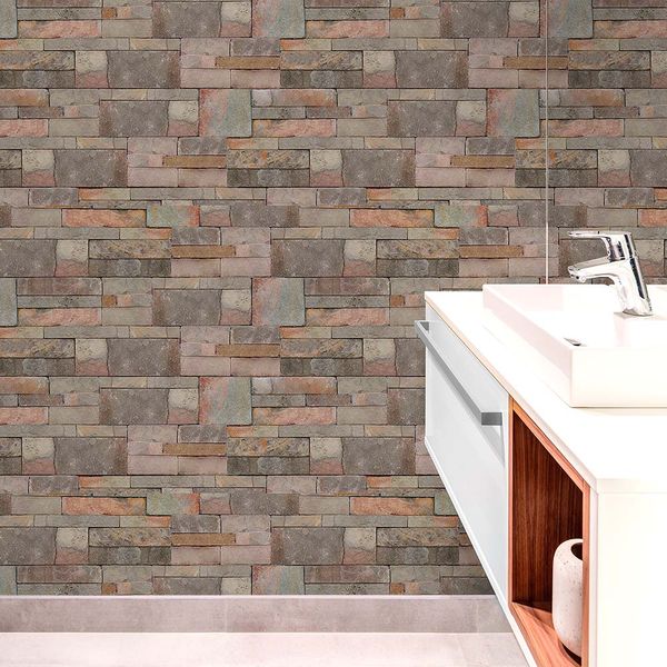 PAPEL TAPIZ OASIS SANDSTONE 0.52X10 MTS NATURAL