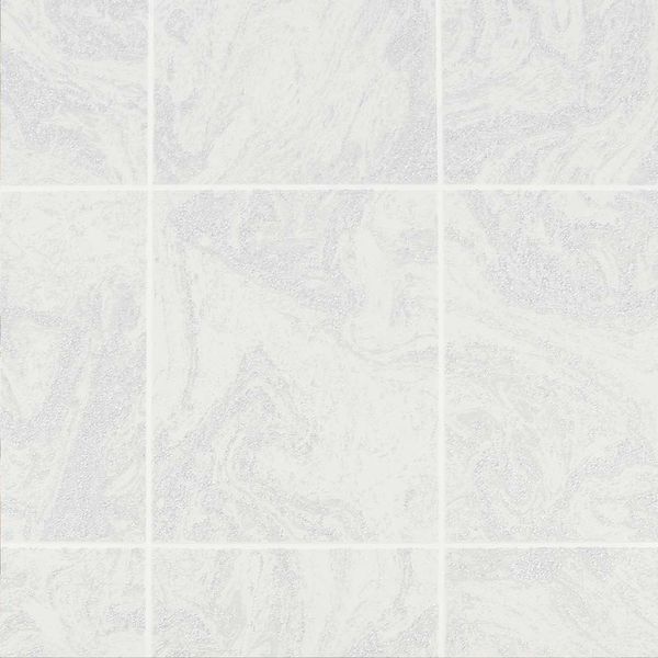 PAPEL TAPIZ OASIS GLITTER MARBLE TILE 0.52X10 MTS WHITE