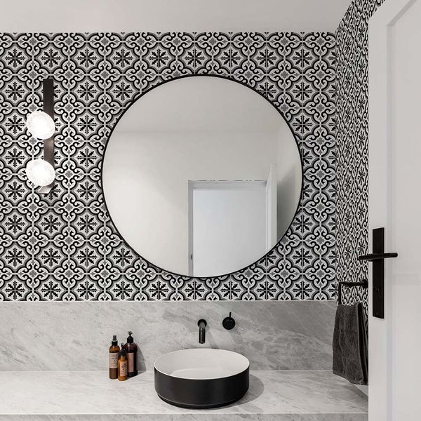 PAPEL TAPIZ OASIS GRECIAN 0.52X10 MTS BLACK