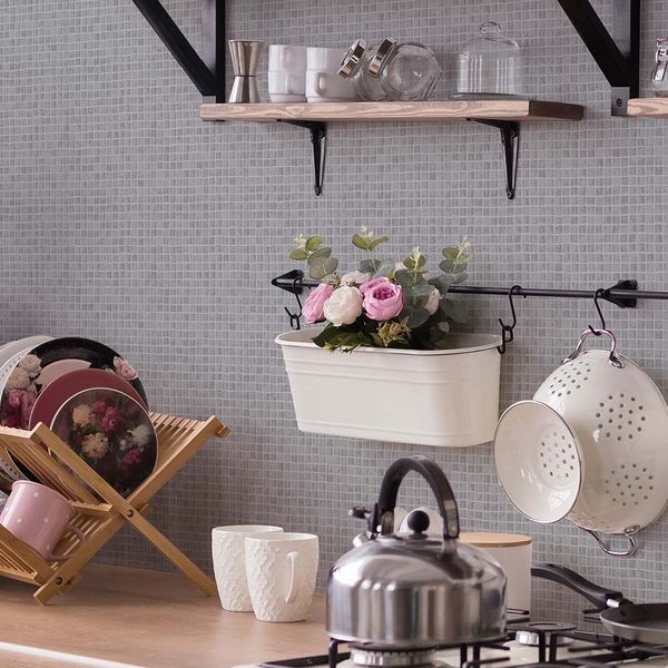 PAPEL TAPIZ OASIS SPECTRUM MOSAIC 0.52X10 MTS GREY