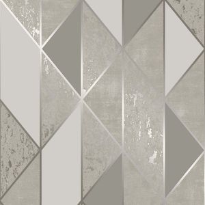 PAPEL TAPIZ VITTORIO MILAN GEO 0.52X10 MTS TAUPE/GOLD