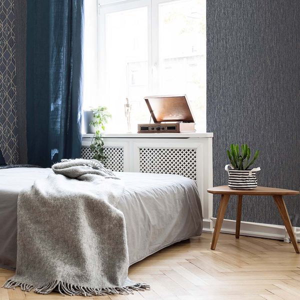 PAPEL TAPIZ VITTORIO PLAIN 0.52X10 MTS NAVY