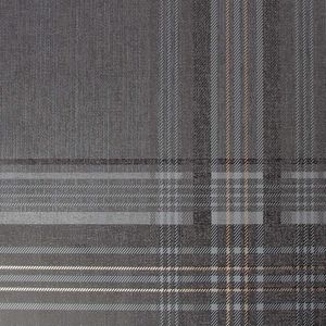 PAPEL TAPIZ VITTORIO RHEA PLAID 0.52X10 MTS CHARCOAL