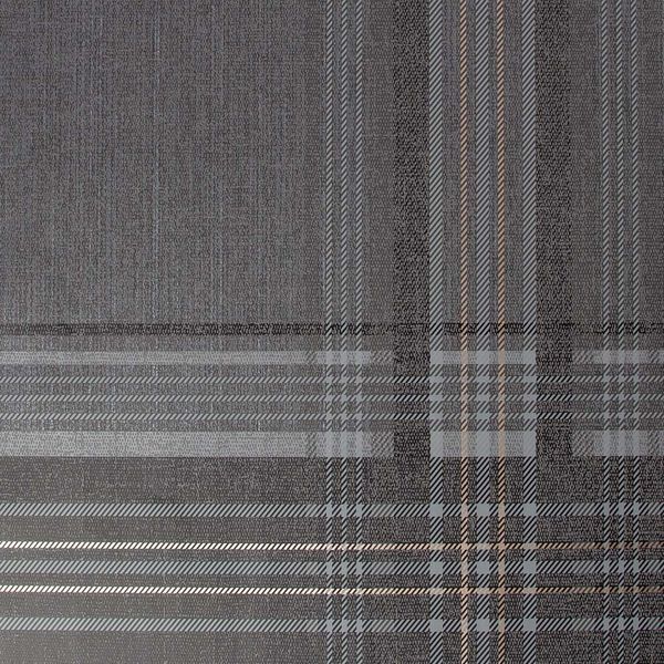 PAPEL TAPIZ VITTORIO RHEA PLAID 0.52X10 MTS CHARCOAL