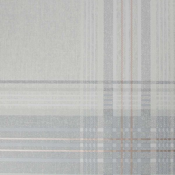 PAPEL TAPIZ VITTORIO RHEA PLAID 0.52X10 MTS GREY