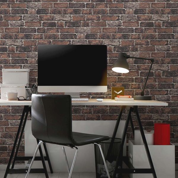 PAPEL TAPIZ KIDS HOME FRESCO RED BRICK WALL 0.52X10 MTS