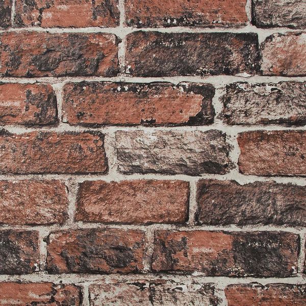 PAPEL TAPIZ KIDS HOME FRESCO RED BRICK WALL 0.52X10 MTS