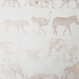 PAPEL TAPIZ KIDS HOME SAFARI 0.52X10 MTS CREAM