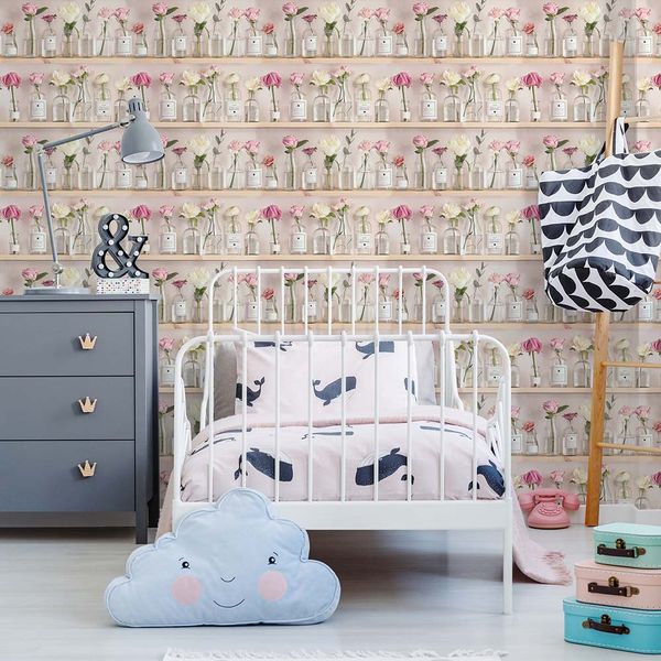 PAPEL TAPIZ KIDS HOME FLORISTA 0.52X10 MTS PINK