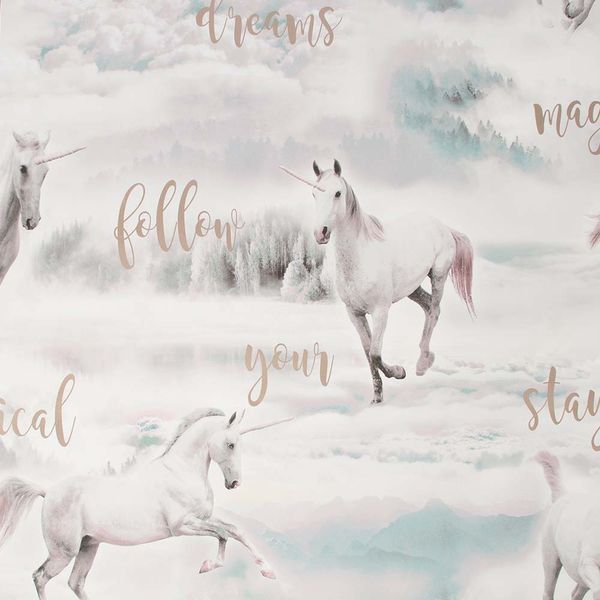 PAPEL TAPIZ KIDS HOME UNICORN DREAMLAND 0.52X10 MTS