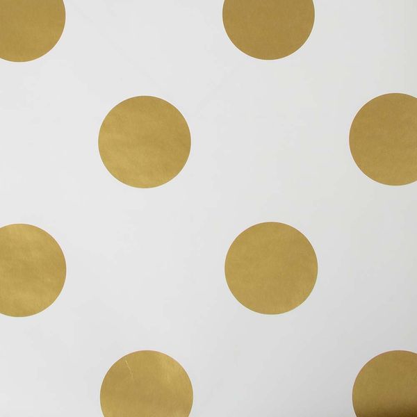 PAPEL TAPIZ KIDS HOME DOTTY 0.52X10 MTS GOLD