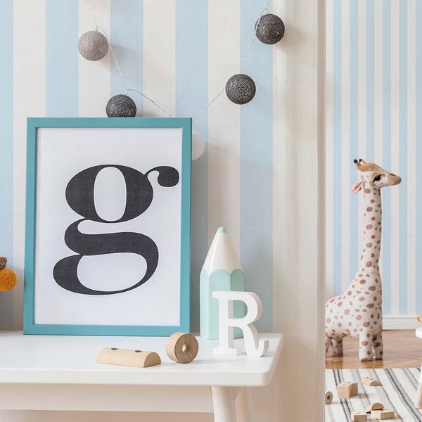 PAPEL TAPIZ KIDS HOME PASTEL 0.52X10 MTS BLUE STRIPE