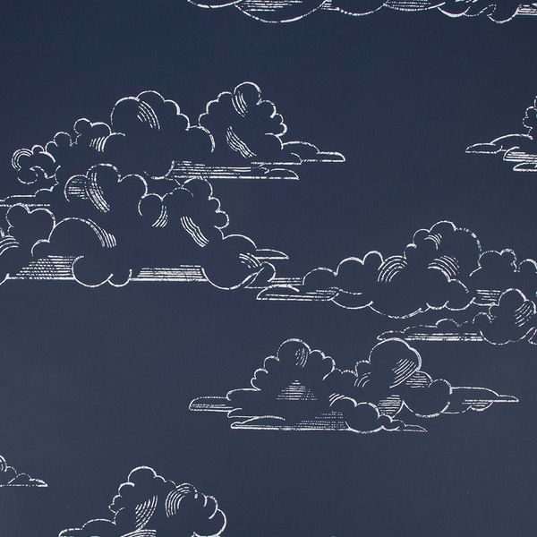 PAPEL TAPIZ KIDS HOME VINTAGE CLOUD 0.52X10 MTS NAVY