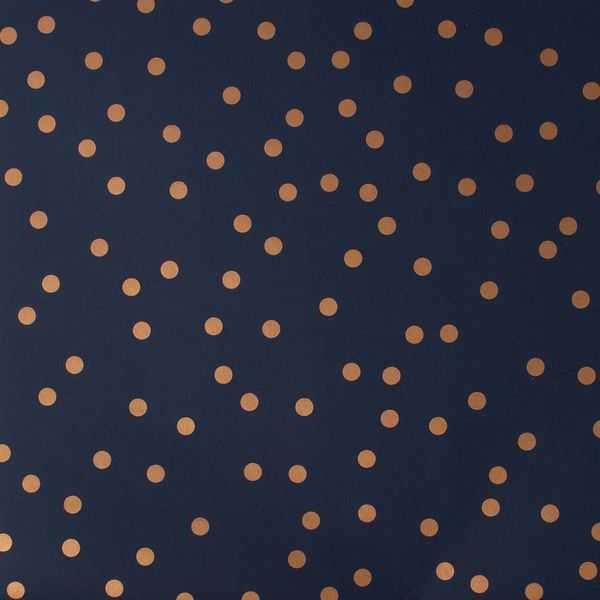 PAPEL TAPIZ KIDS HOME CONFETTI 0.52X10 MTS NAVY COPPER