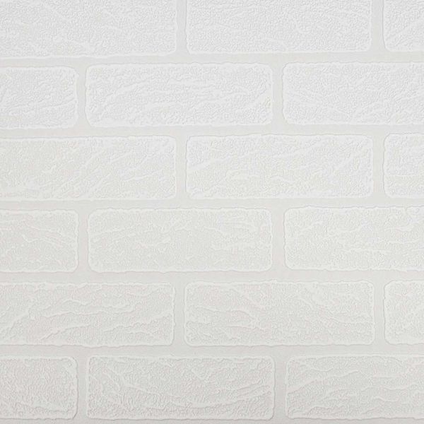 PAPEL TAPIZ ULTIMATE WHITES SFW BRICK 0.52X10 MTS