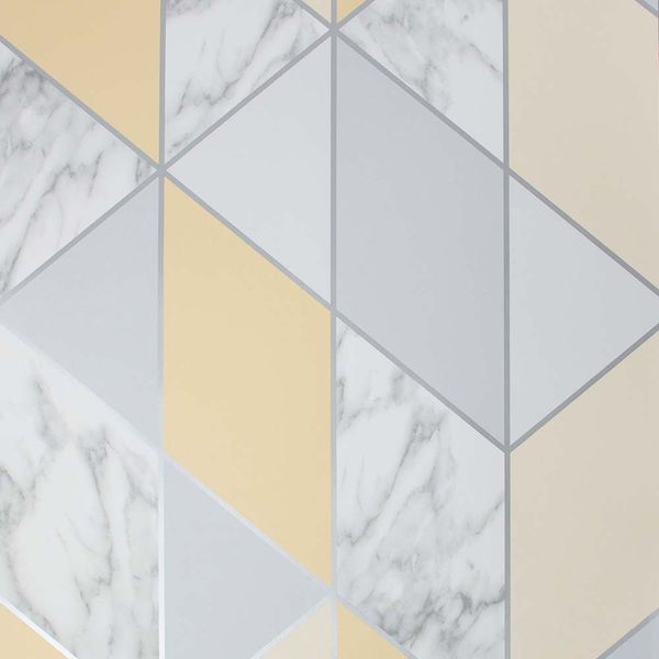 PAPEL TAPIZ FRESCA MARBLE GEO 0.52X10 MTS YELLOW