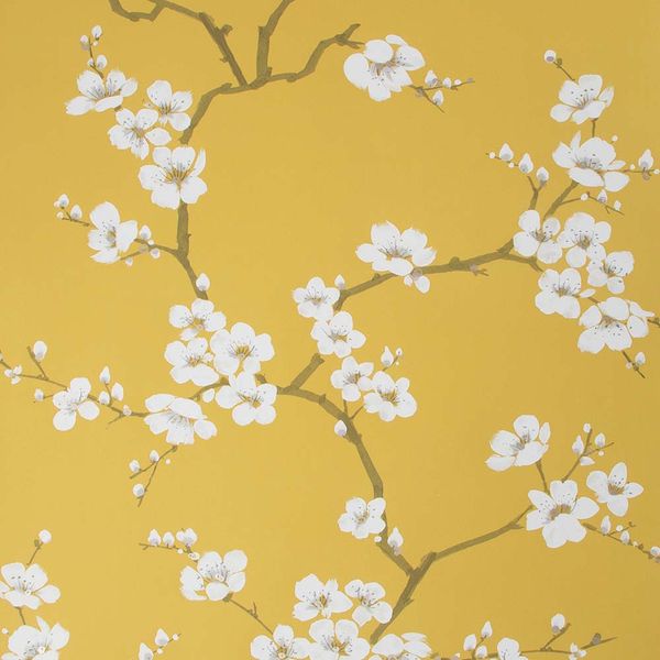 PAPEL TAPIZ FRESCA APPLE BLOSSOM 0.52X10 MTS OCHRE