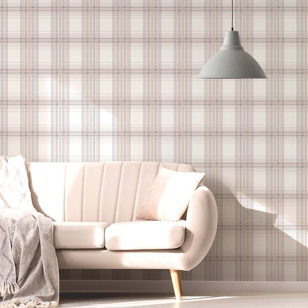 PAPEL TAPIZ FRESCA IONA CHECK 0.52X10 MTS PINK