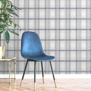 PAPEL TAPIZ FRESCA IONA CHECK 0.52X10 MTS NAVY