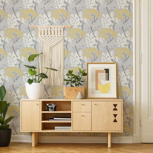 PAPEL TAPIZ FRESCA LYKKE TREE 0.52X10 MTS OCHRE