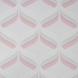 PAPEL TAPIZ FRESCA RETRO OGEE 0.52X10 MTS PINK