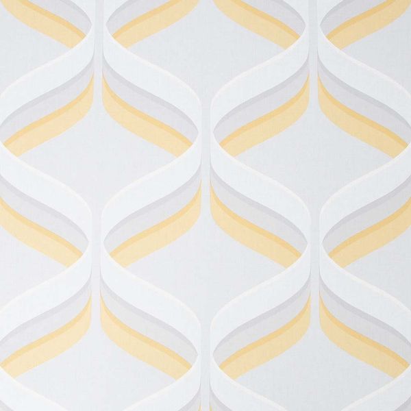 PAPEL TAPIZ FRESCA RETRO OGEE 0.52X10 MTS OCHRE
