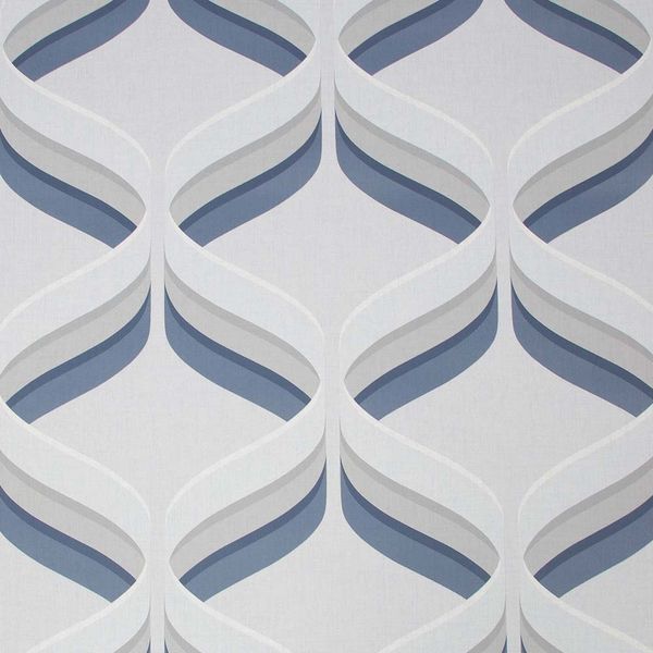 PAPEL TAPIZ FRESCA RETRO OGEE 0.52X10 MTS NAVY