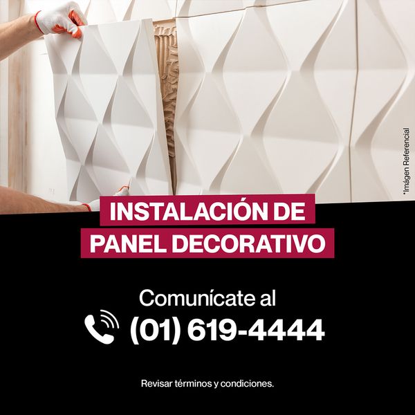 PANEL DECORATIVO AXEL 50X50X0.1 CM BLANCO MATE