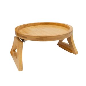 BANDEJA MADERA PATAS PLEGABLES 25X25X13CM MARRON (COC37-081)