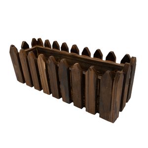 MACETERO MADERA RUSTICO 28X9X10 MARRON (AE57-050-3)