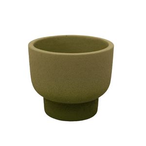 MACETERO PORCELANA PORCELANA 13X13X10CM VERDE (REG63-005A)