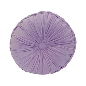 COJIN REDONDO PLISADO 40 CM LILA