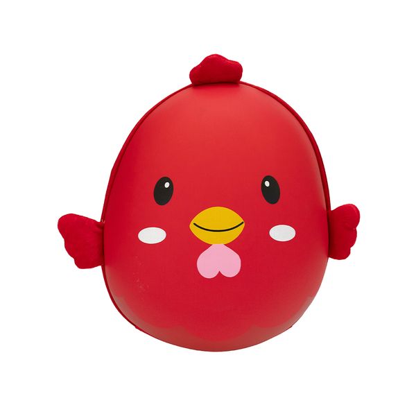 MOCHILA INFANTIL POLLITO 16X24.5X29 CM ROJO