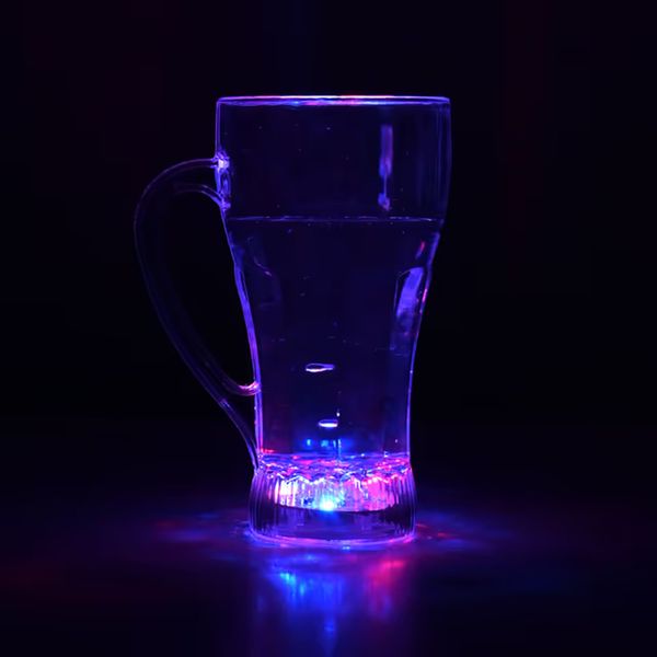 VASO ACRILICO C/LUCES LED 8.5X11.5X16CM RGB (COC46-002)