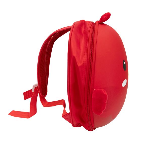 MOCHILA INFANTIL POLLITO 16X24.5X29 CM ROJO