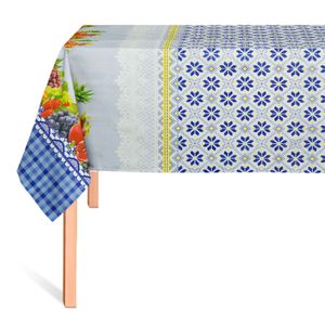CUBREMESA PLAIN PVC COSTURA FRUTAL AZUL