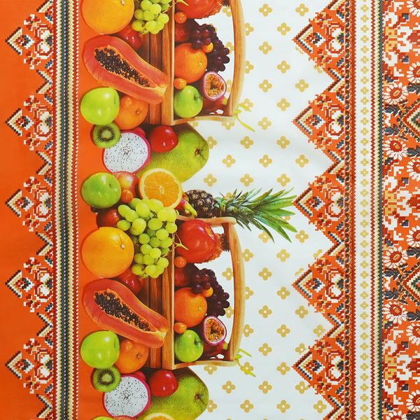 CUBREMESA PLAIN PVC CANASTA FRUTERA NARANJA