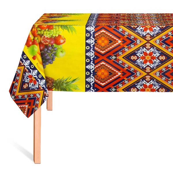 CUBREMESA PLAIN PVC CUZQUEÑO AMARILLO