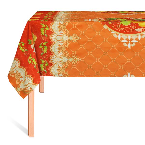 CUBREMESA PLAIN PVC REINADO NARANJA