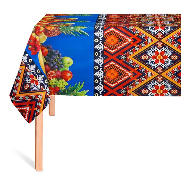 CUBREMESA PLAIN PVC CUZQUEÑO AZUL