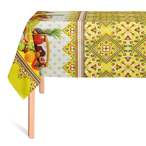 CUBREMESA PLAIN PVC CANASTA FRUTERA AMARILLO