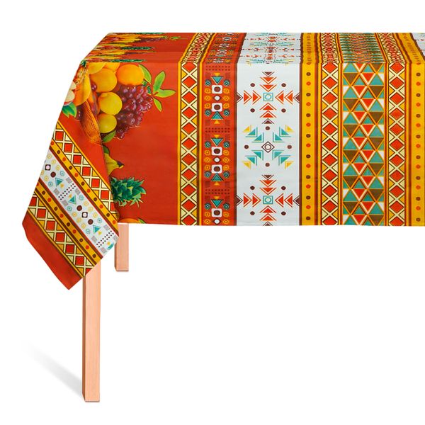 CUBREMESA PLAIN PVC INCAICO MARRON