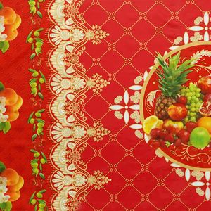 CUBREMESA PLAIN PVC REINADO ROJO