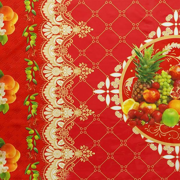 CUBREMESA PLAIN PVC REINADO ROJO