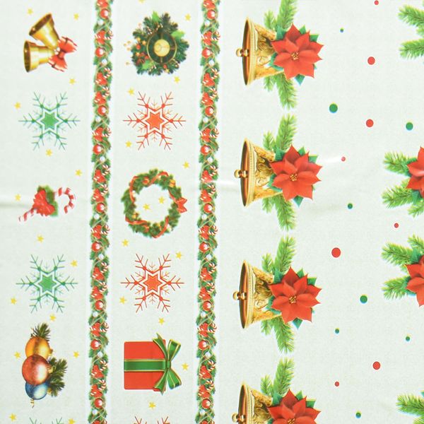 Cubremesa Pvc Christmas Beige 68