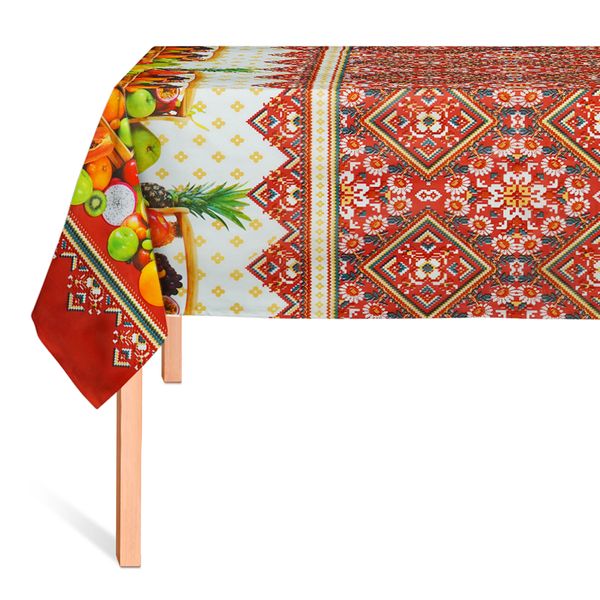 CUBREMESA PLAIN PVC CANASTA FRUTERA MARRON