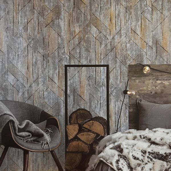 PAPEL TAPIZ NATURE ANKARA 0.52X10 MTS MARRON/GRIS