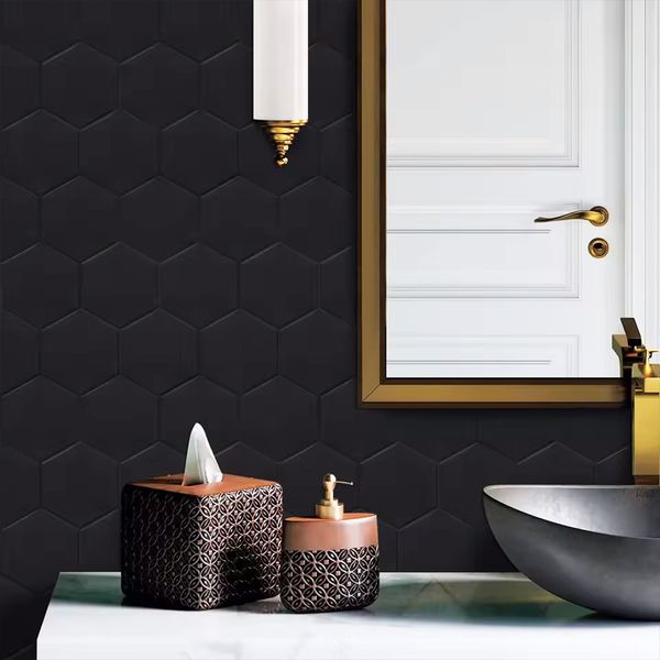 PANEL DECORATIVO CARTER 50X50X0.1 CM NEGRO MATE