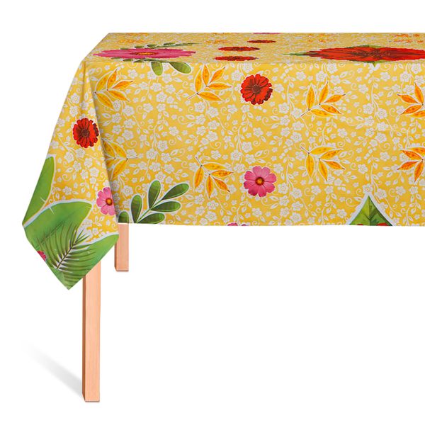 CUBREMESA PVC ROCIO AMARILLO 25